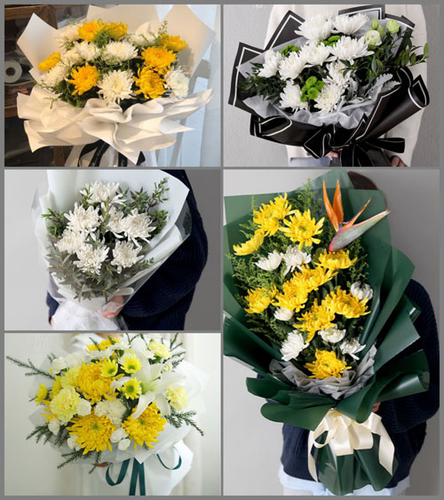 福建漳州华安县仙都镇白事花束代送